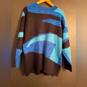 Top Shop abstract color block sweater